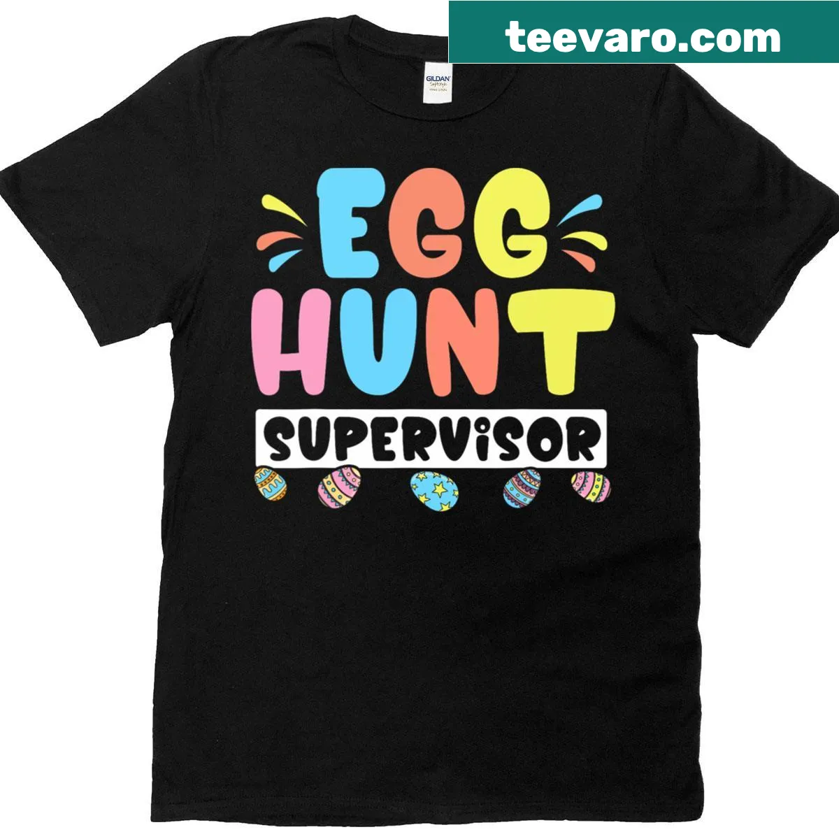 Funny Supervisor Egg Hunt t-shirt for parents and kids — on a men's t-shirt
