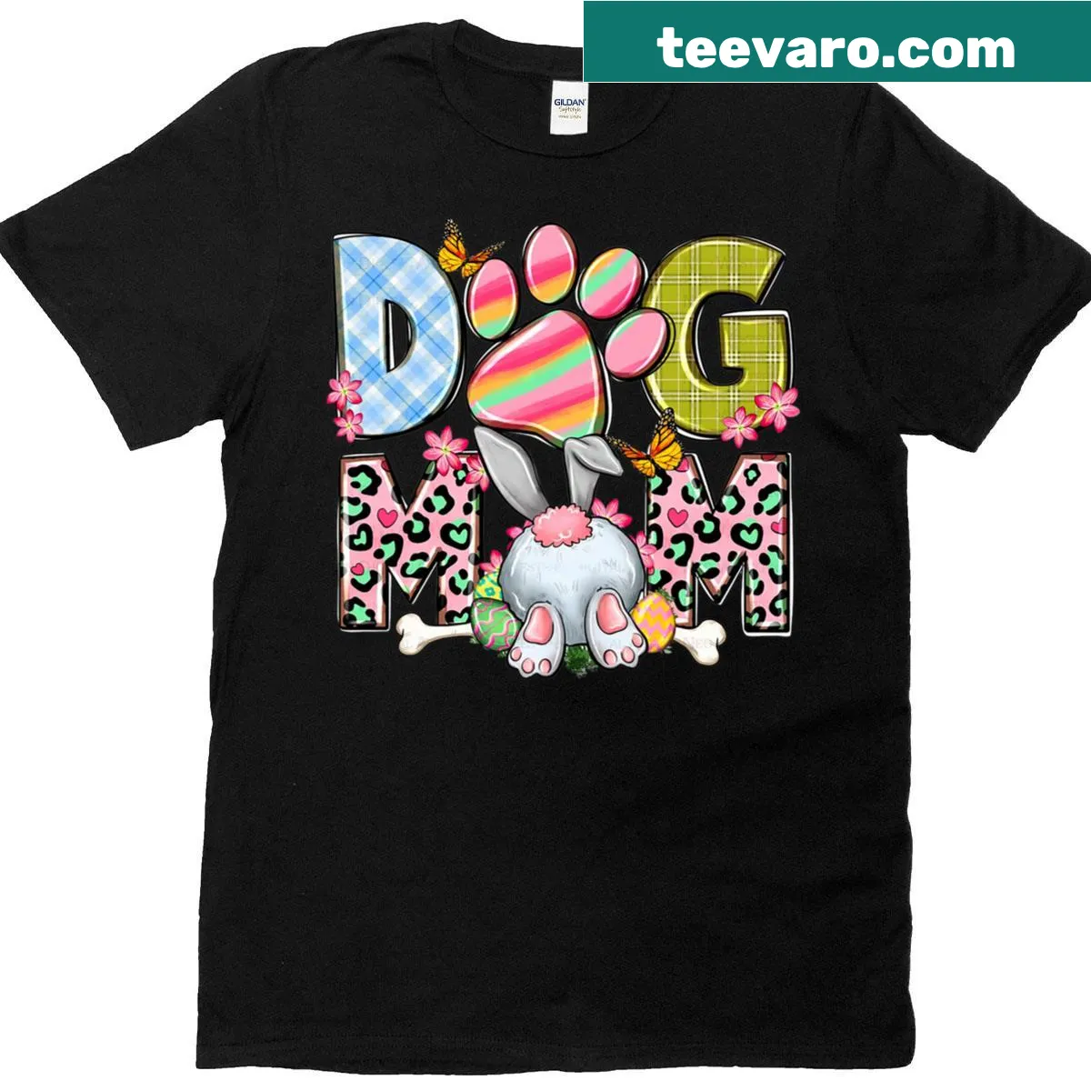 Happy Day Easter t-shirt for kids with cheerful graphic — on a men's t-shirt
