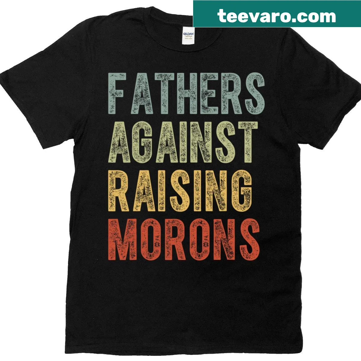 Classic t-shirt with 'Feeling Great Living Well' text design — on a men's t-shirt