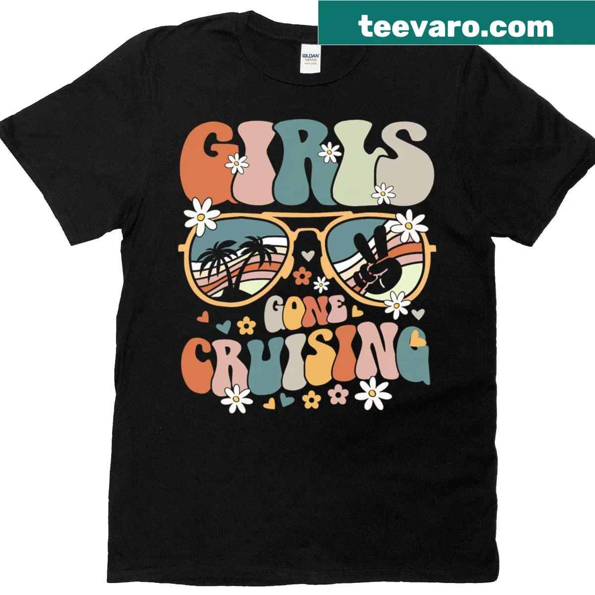 T-shirt with the phrase 'Girls Gone Cruising 2025' for travel lovers — on a men's t-shirt