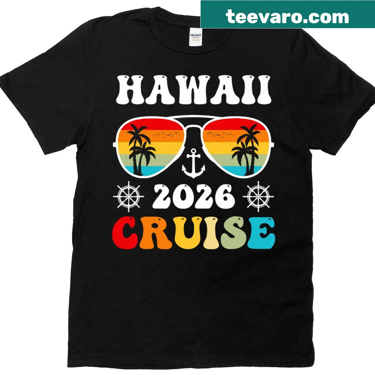 T-shirt for family vacations featuring a Hawaii cruise theme — on a men's t-shirt