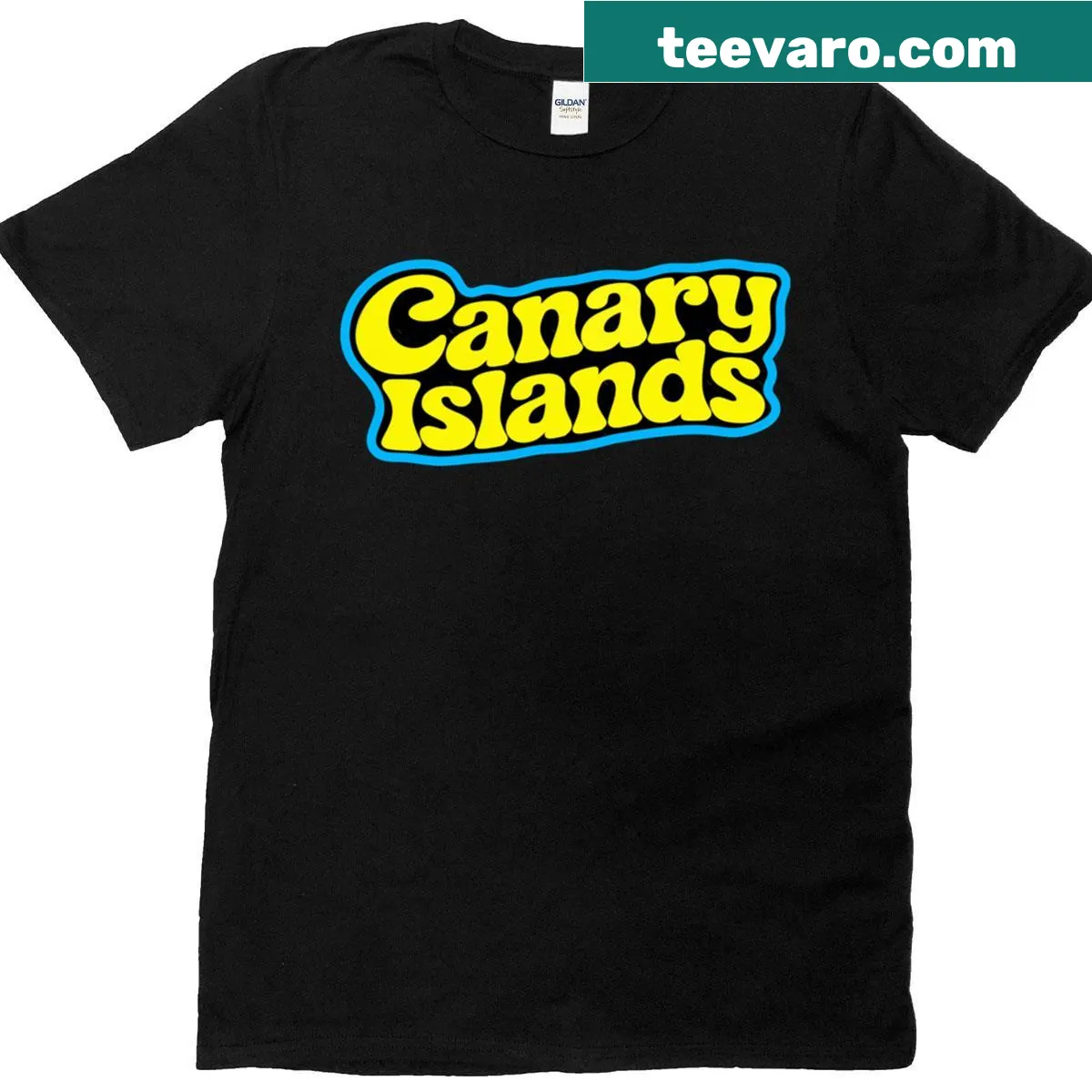 Retro-style T-shirt featuring a classic canary graphic — on a men's t-shirt