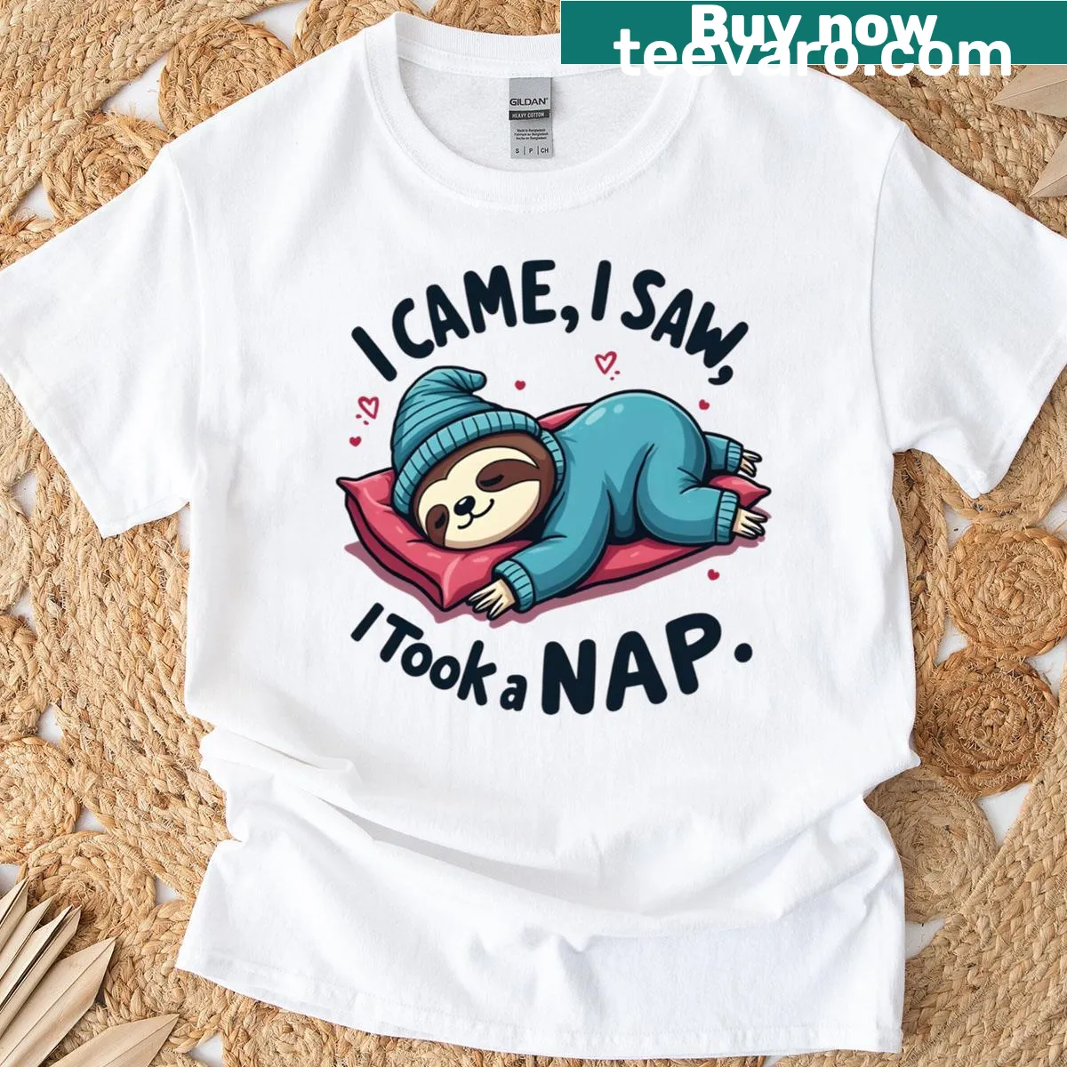 Humorous t-shirt with a long sarcastic phrase about organization — on a men's t-shirt