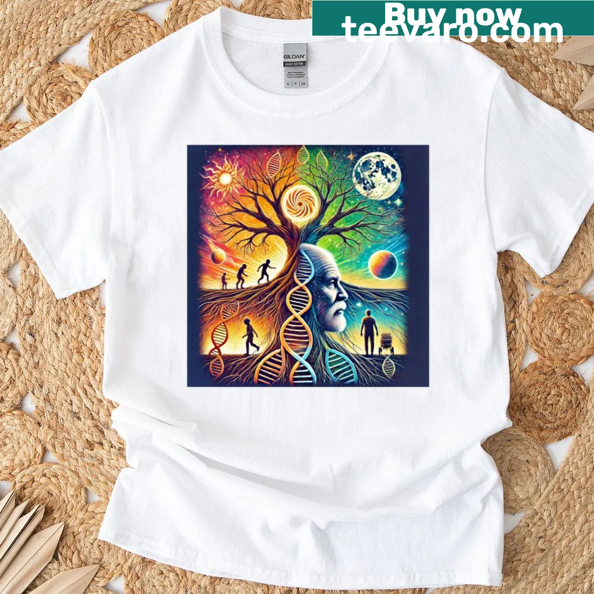 Gaming-themed T-shirt with an iconic illustration of a classic head — on a men's t-shirt