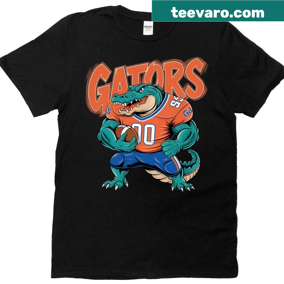 Playful T-shirt featuring a whimsical alligator graphic for gamers — on a men's t-shirt