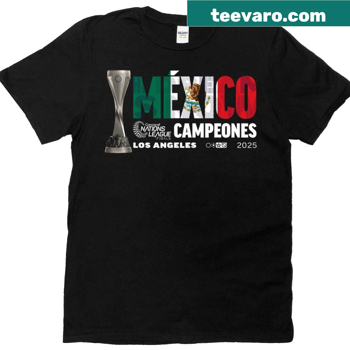 Champion T-shirt celebrating Mexico Nations League victory — on a men's t-shirt