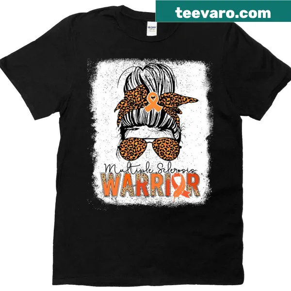 Awareness T-shirt featuring a woman with messy bun and Warriors text