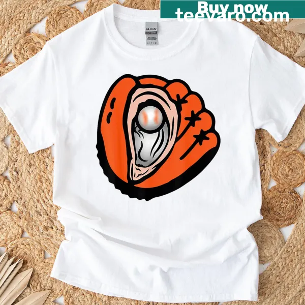 Graphic design of oyster catching in Chesapeake Bay on a T-shirt