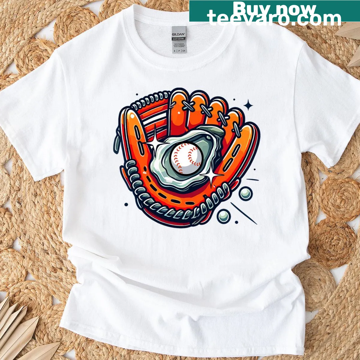 Humorous t-shirt featuring Oyster Catchers from Chesapeake Bay — on a men's t-shirt