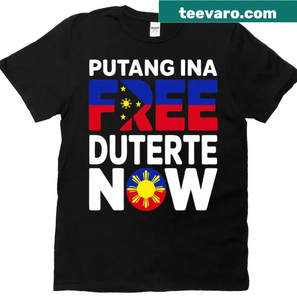 Patriotic t-shirt supporting President Rodrigo Duterte with bold text