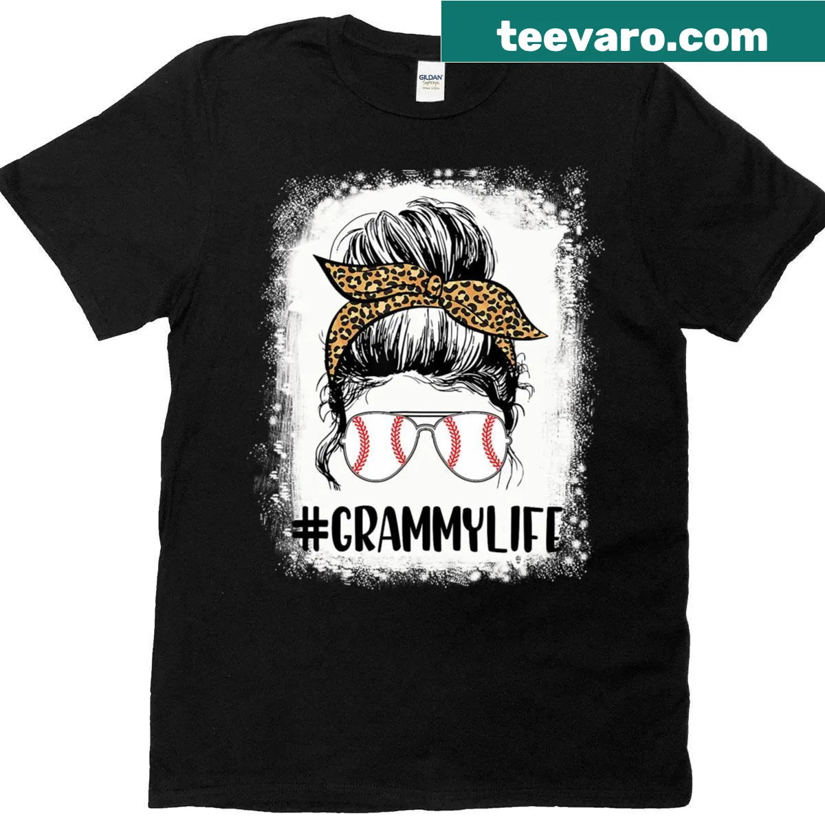 Cute Softball Life Grammy t-shirt with playful graphic — on a men's t-shirt