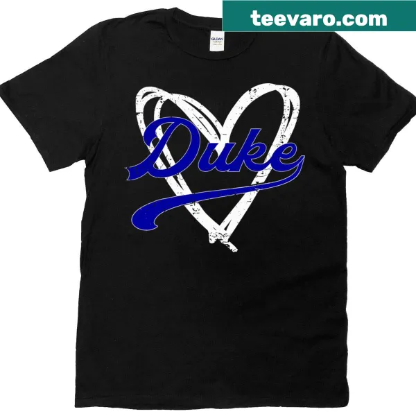 Vintage distressed T-shirt featuring 'Heart Duke' graphic
