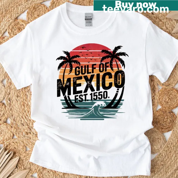 Vintage beach T-shirt inspired by the Gulf of Mexico