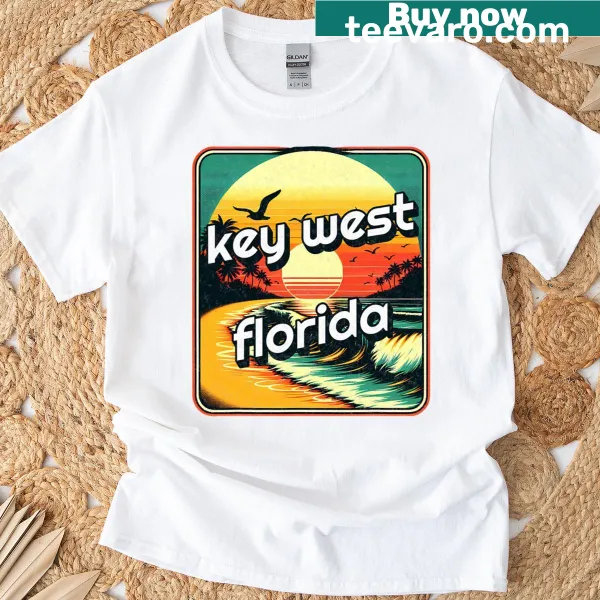Minimalistic T-shirt with 'West' and key graphic