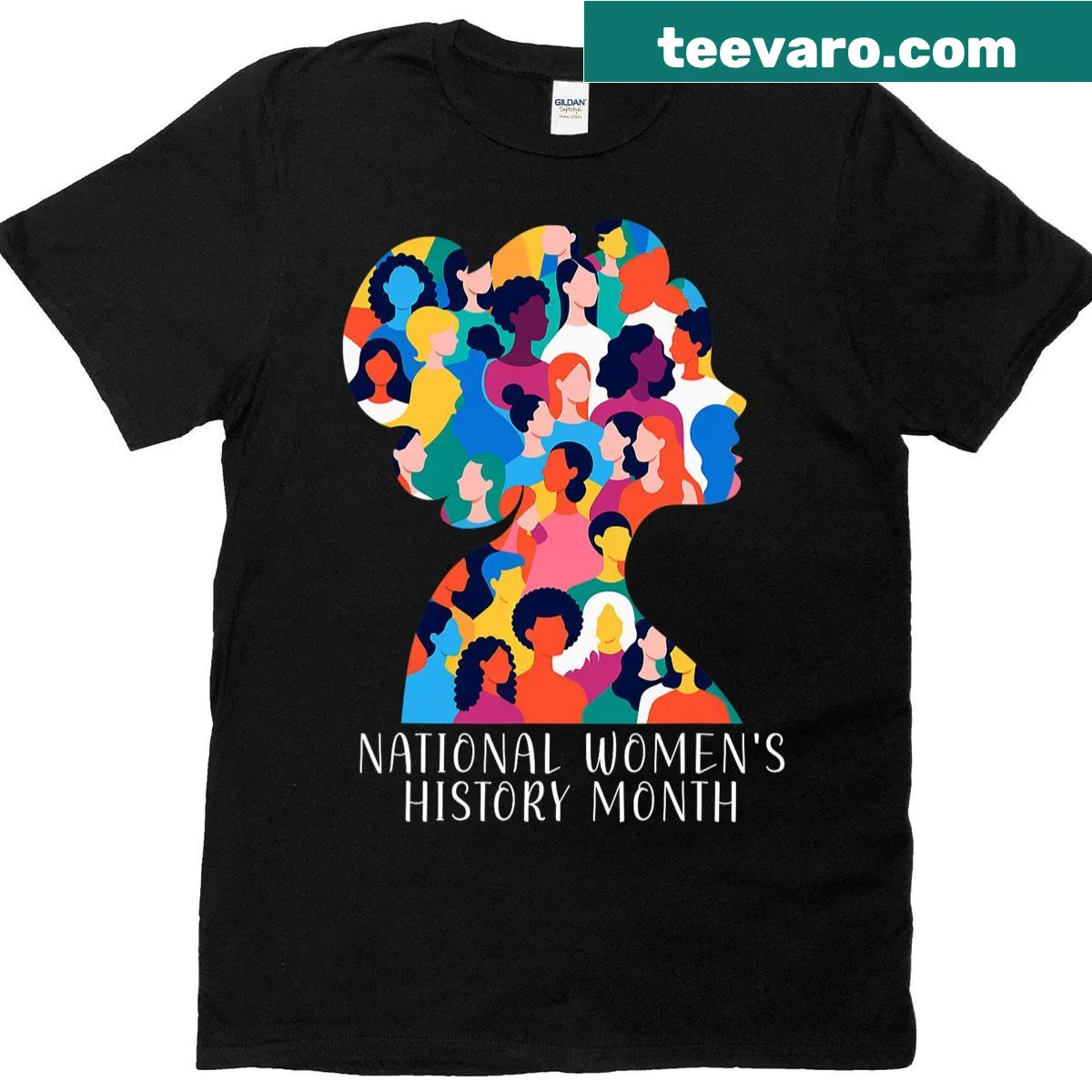 National History Month women's graphic t-shirt — on a men's t-shirt