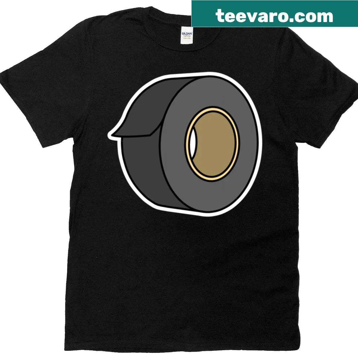 Humorous black T-shirt for dads with clever saying — on a men's t-shirt