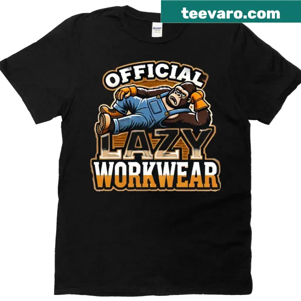 Casual t-shirt with bold Official Lazy text