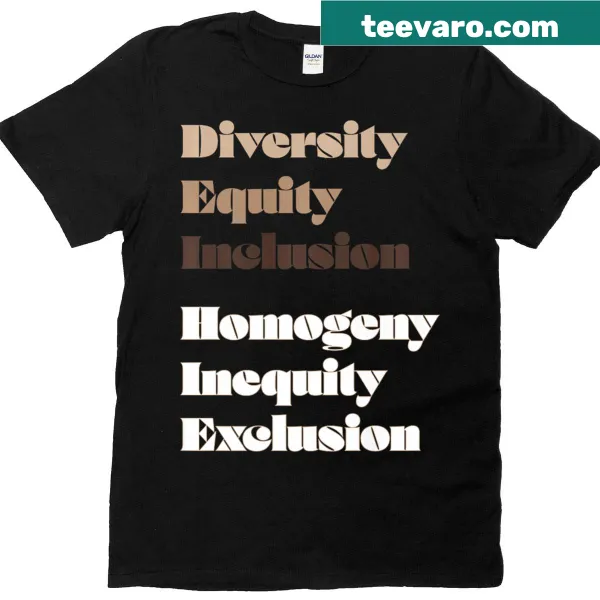 Bold typography Dei Alternative t-shirt promoting individuality.
