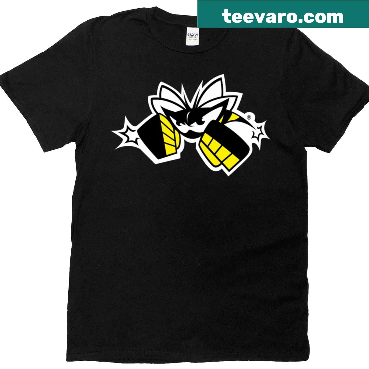 Vintage distressed Killer Bees shirt by Silva Anderson — on a men's t-shirt