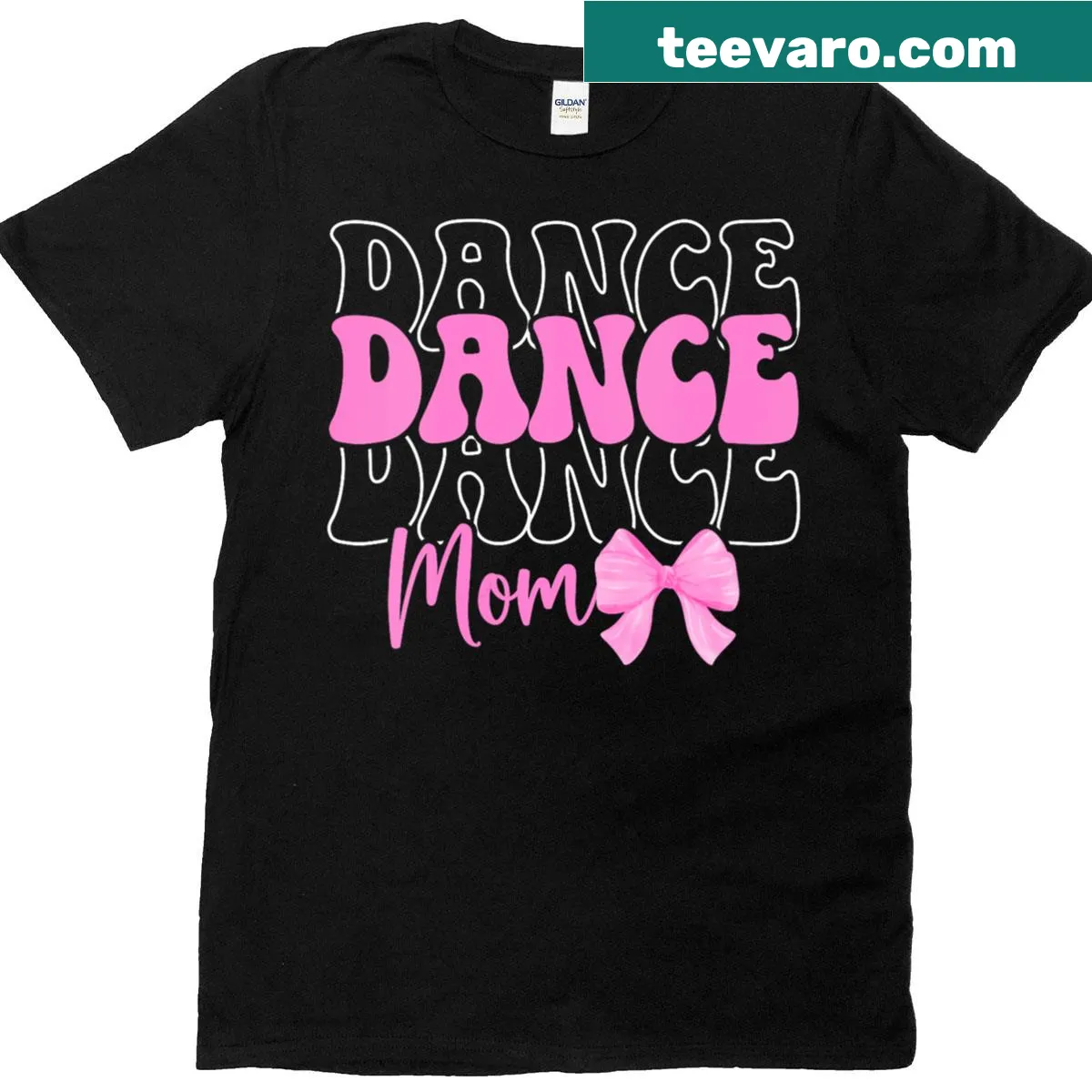 Text 'Mama Dancer' in an elegant style on a T-shirt — on a men's t-shirt