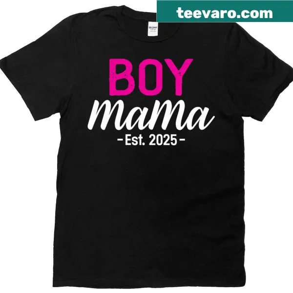 Sentimental T-shirt celebrating a new boy born in 2025 for moms