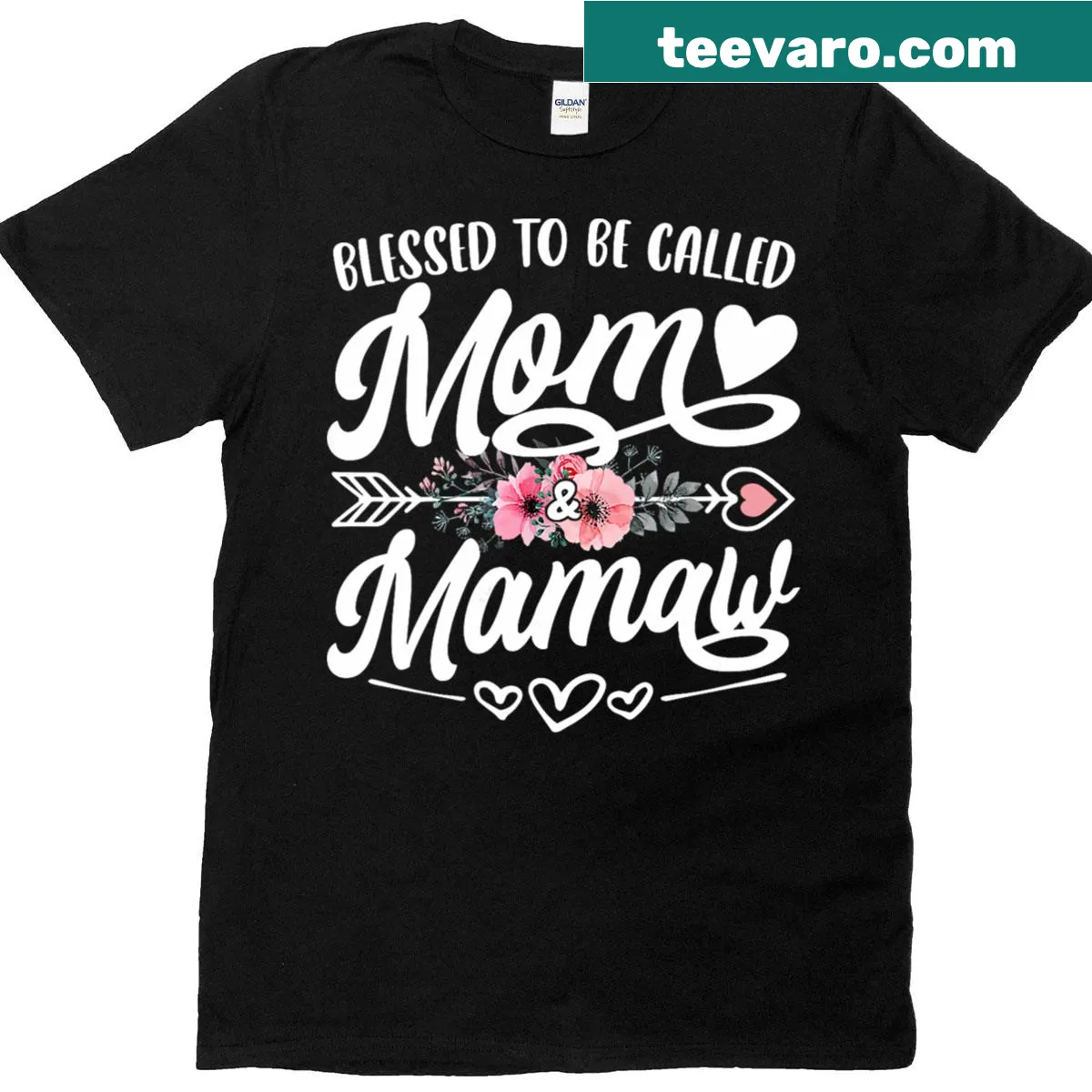 T-shirt with the phrase Blessed to be Called Mom and Mamaw — on a men's t-shirt