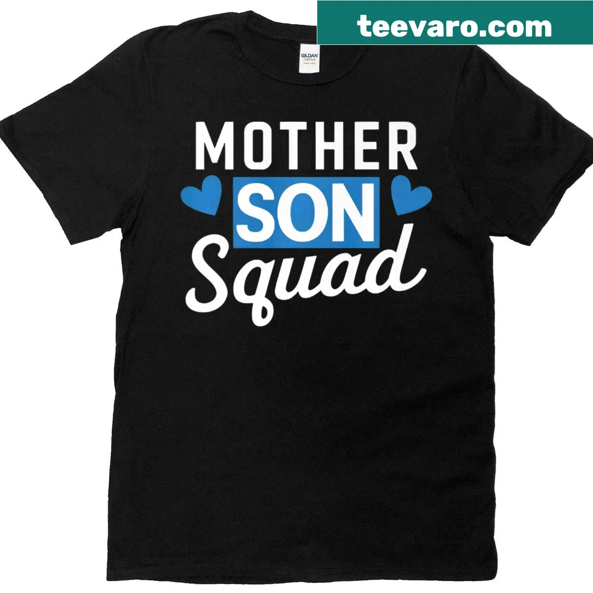 Motherly love T-shirt with heartwarming typography celebrating mom-son bond — on a men's t-shirt