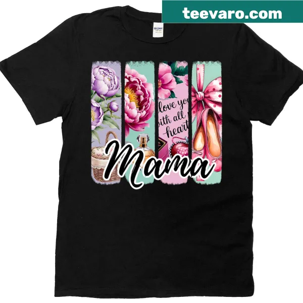 Watercolor floral brushstroke design on soft T-shirt