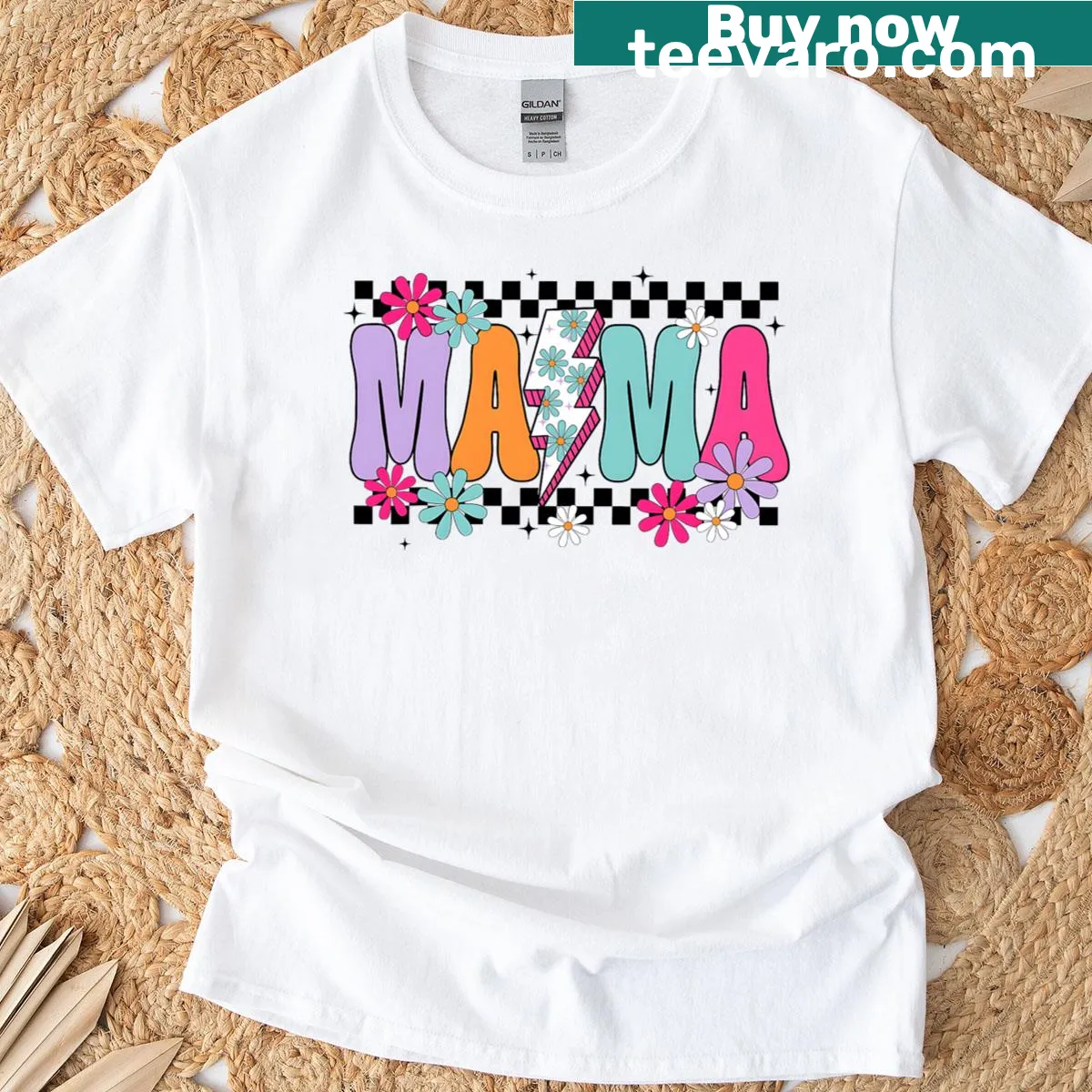 Funny T-shirt for kids announcing 'Est 2025' with floral design — on a men's t-shirt