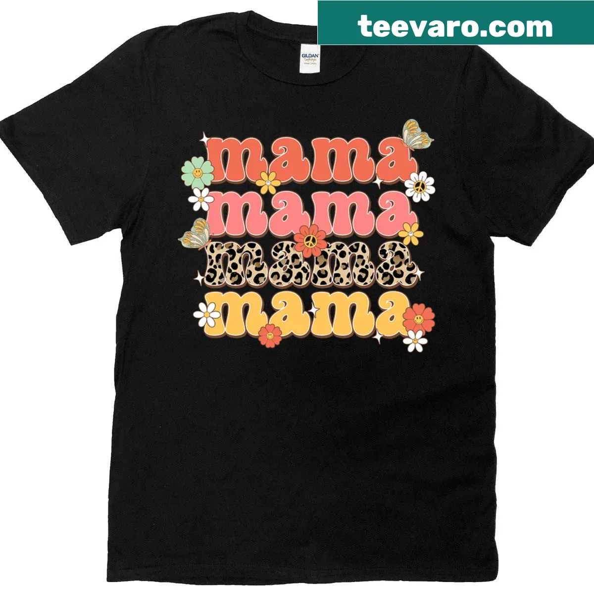 Sentimental T-shirt for kids with floral design and 'Est 2025' — on a men's t-shirt