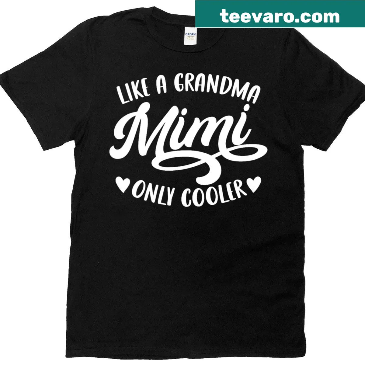 Funny vintage V-neck shirt for grandmothers with humorous text. — on a men's t-shirt