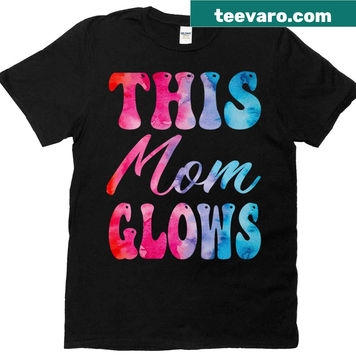 Vintage-inspired tie-dye design celebrating moms — on a men's t-shirt