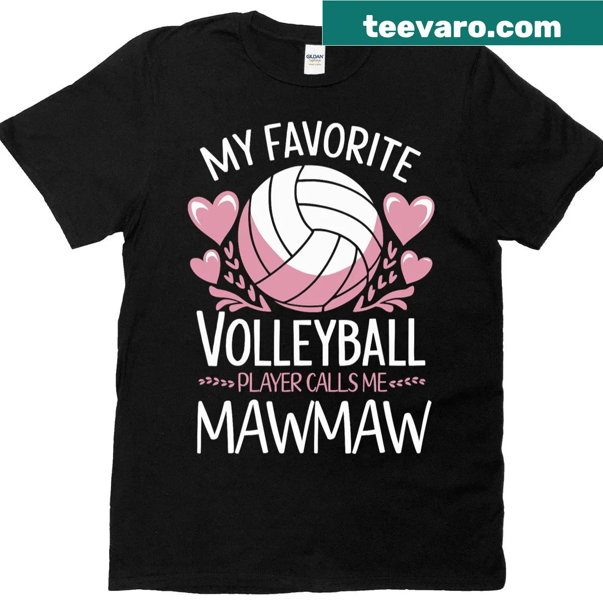 Proud Mother's Day t-shirt for a volleyball player Mawmaw — on a men's t-shirt
