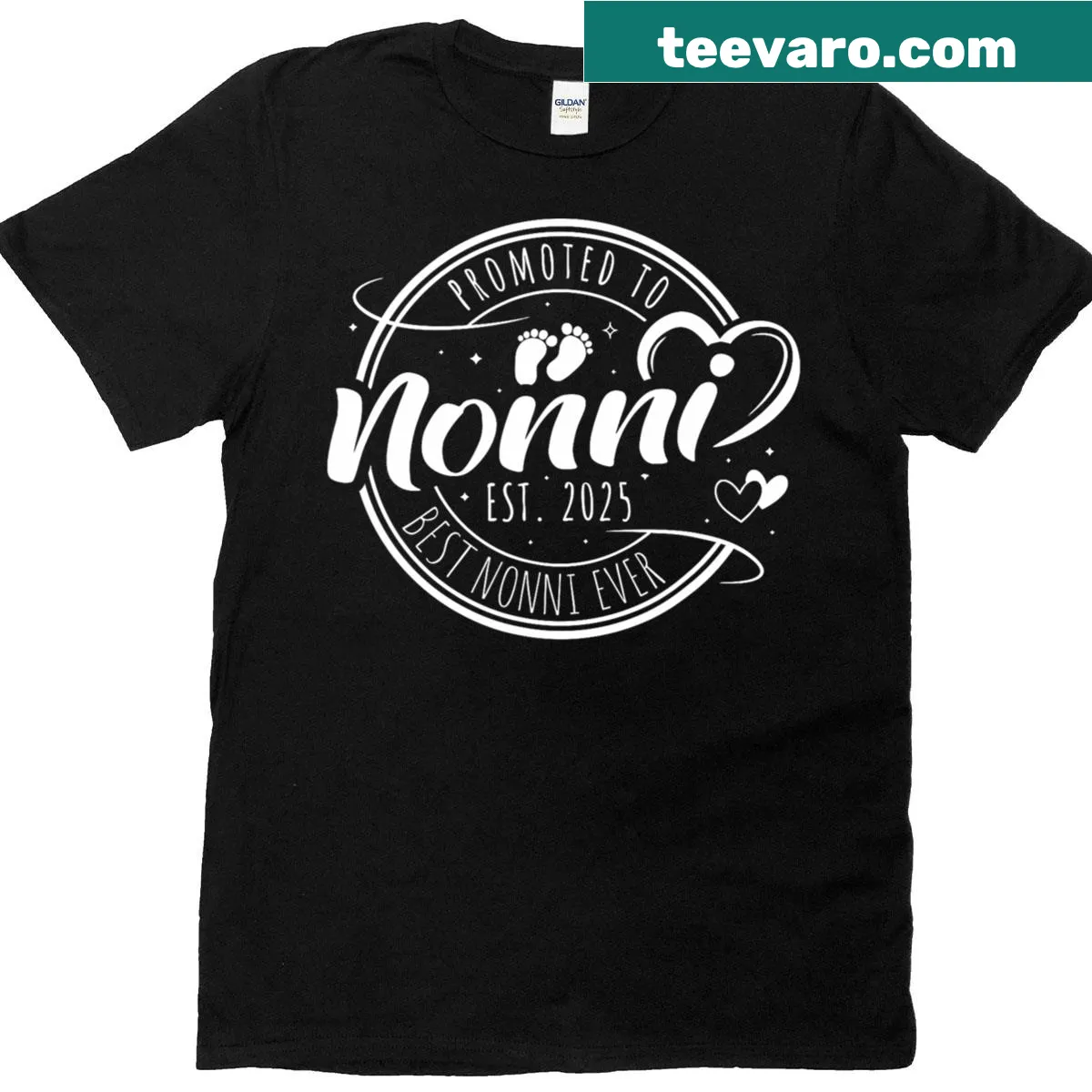 T-shirt celebrating grandmother's promotion to Nonni — on a men's t-shirt
