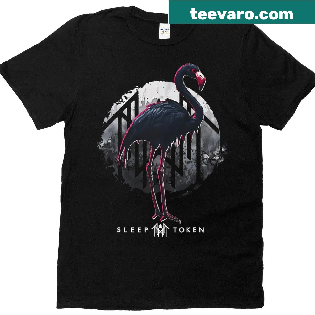 Vintage rock-inspired graphic T-shirt — on a men's t-shirt
