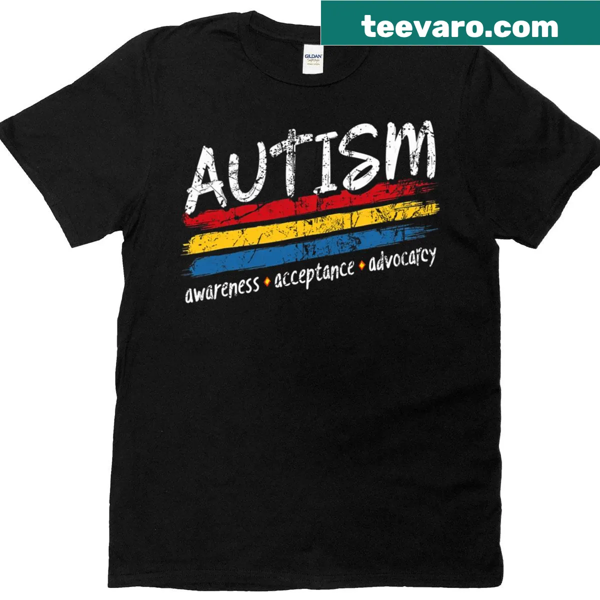 T-shirt promoting autism awareness with clever wordplay — on a men's t-shirt
