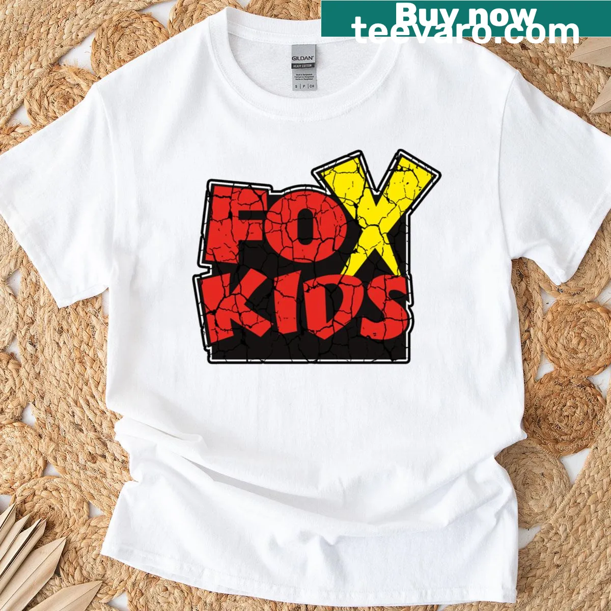 Classic vintage T-shirt for kids with retro design — on a men's t-shirt