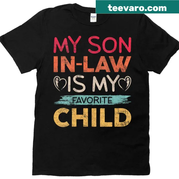 T-shirt with text 'Favorite Child' designed for mothers