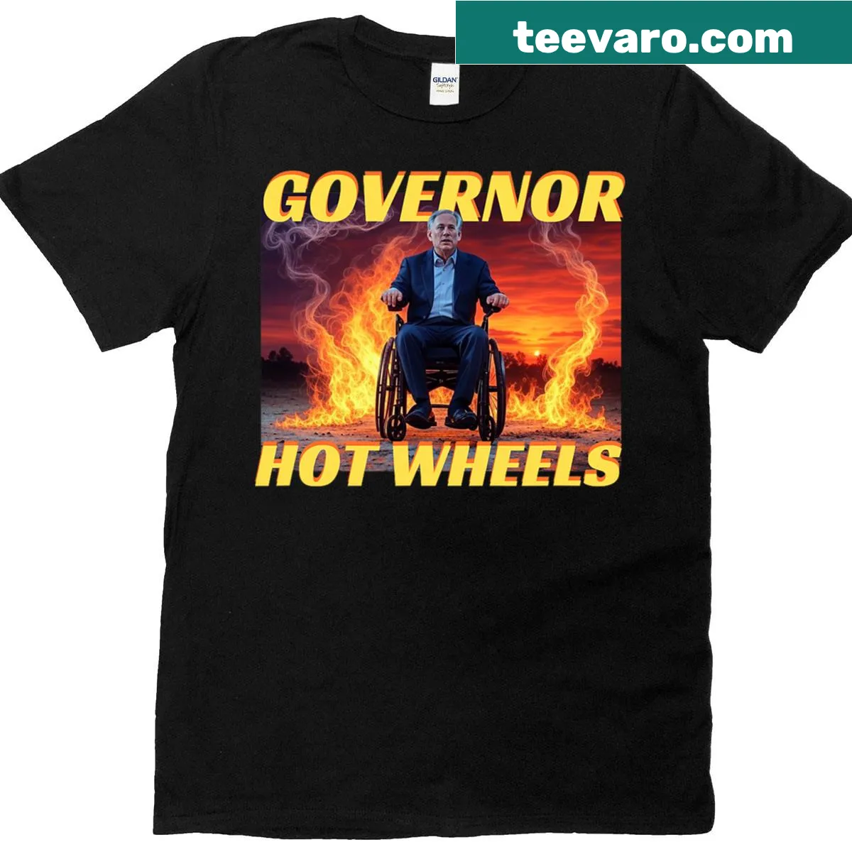 Funny T-shirt featuring Abbott Greg and a playful design. — on a men's t-shirt