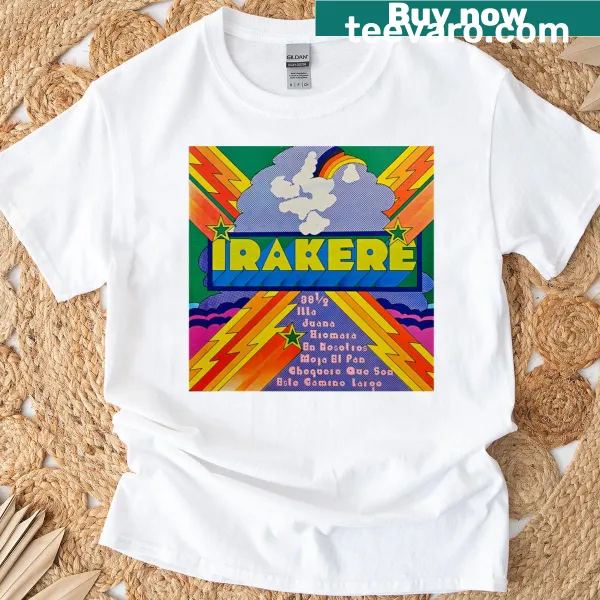 Psychedelic retro cover design T-shirt inspired by Irakere
