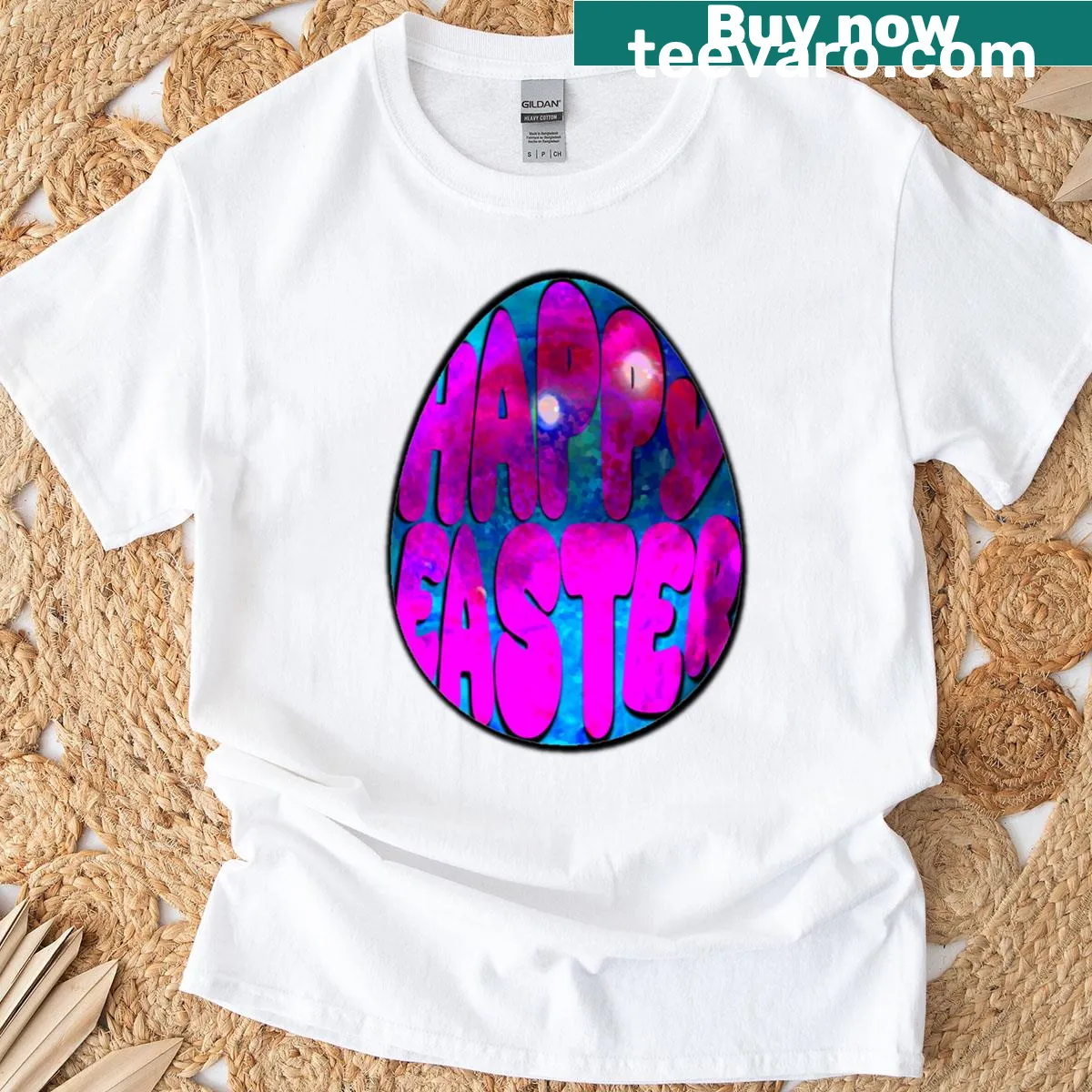 Abstract graphic of a glass egg on classic T-shirt — on a men's t-shirt