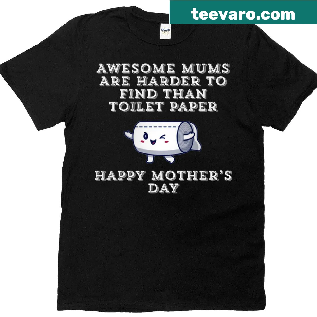 Classic Awesome Mothers Day Mum T-shirt with heartfelt message — on a men's t-shirt
