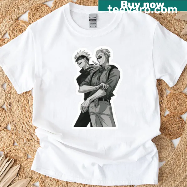 Abstract design symbolizing partnership on a T-shirt