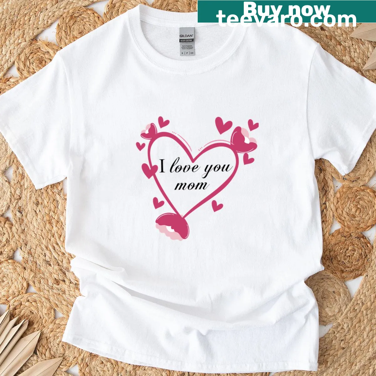 Classic Mama You Love I T-shirt with heartfelt message — on a men's t-shirt