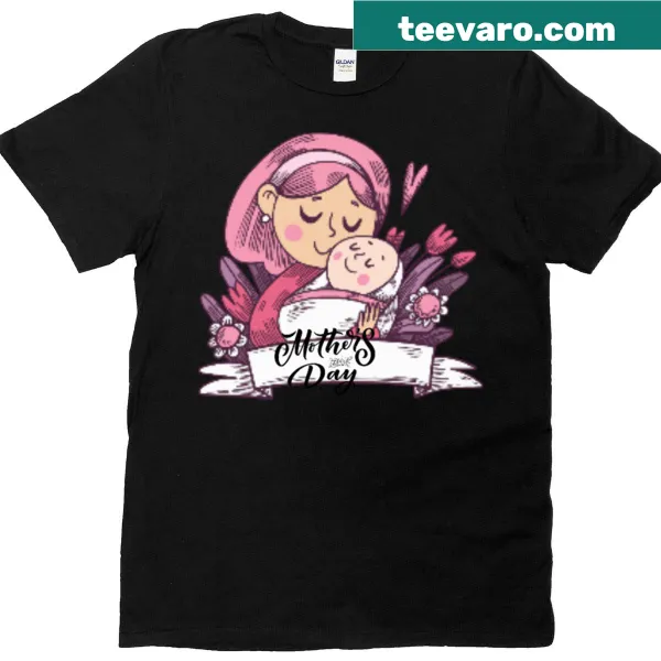 Heartfelt typography celebrating Mother's Day on a t-shirt