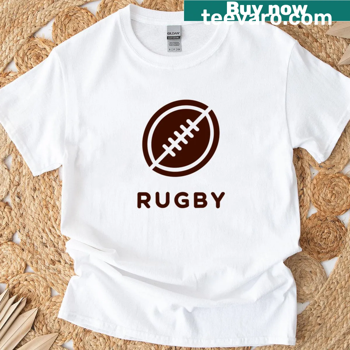 Illustration of a rugby tackle on a T-shirt — on a men's t-shirt