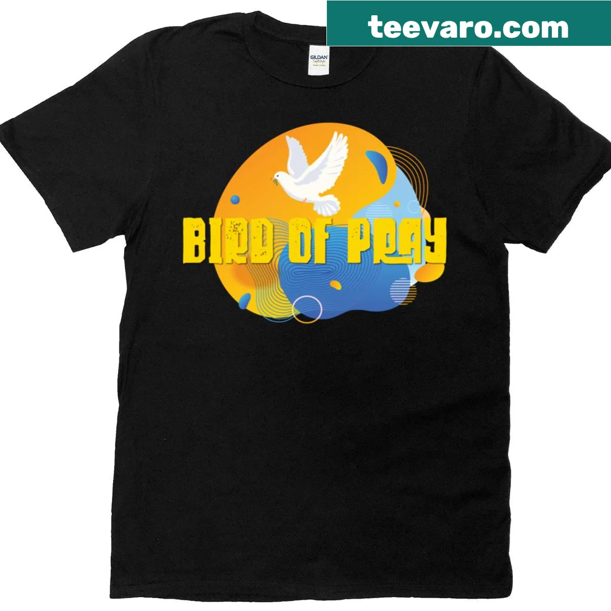 Illustration of Bird Of Pray for Eurovision Song Contest 2025 Ukraine — on a men's t-shirt
