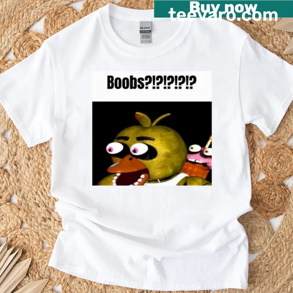 Cartoon Chica graphic design on a gaming-themed classic T-shirt