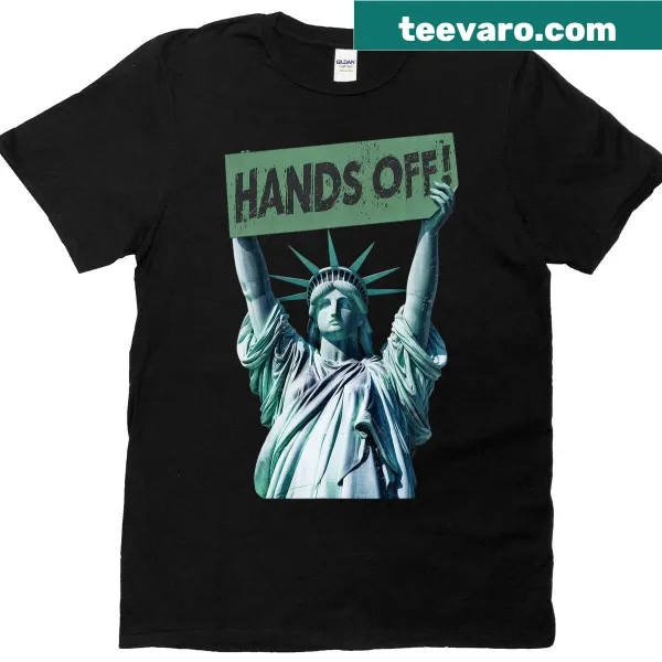 Protest-themed t-shirt with message about Statue of Liberty