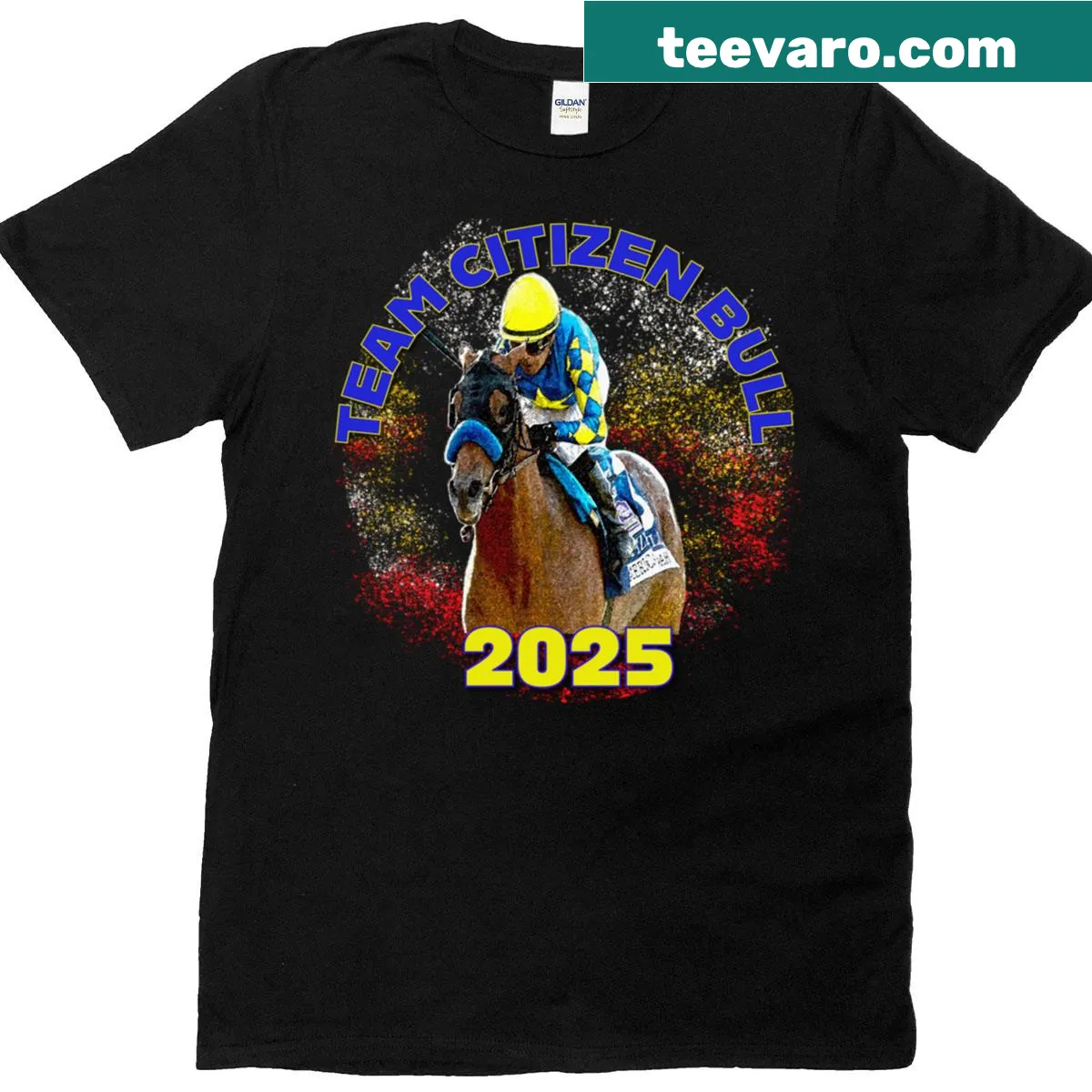 Classic T-shirt featuring Team Citizen logo for Kentucky Derby 2025 — on a men's t-shirt